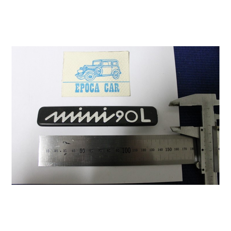 EMBLEM "MINI 90L"  BLACK PLASTIC