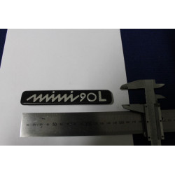SCRITTA "MINI 90L"  PLASTICA NERA
