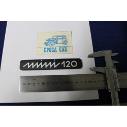 SCRITTA "MINI 120"  PLASTICA NERA