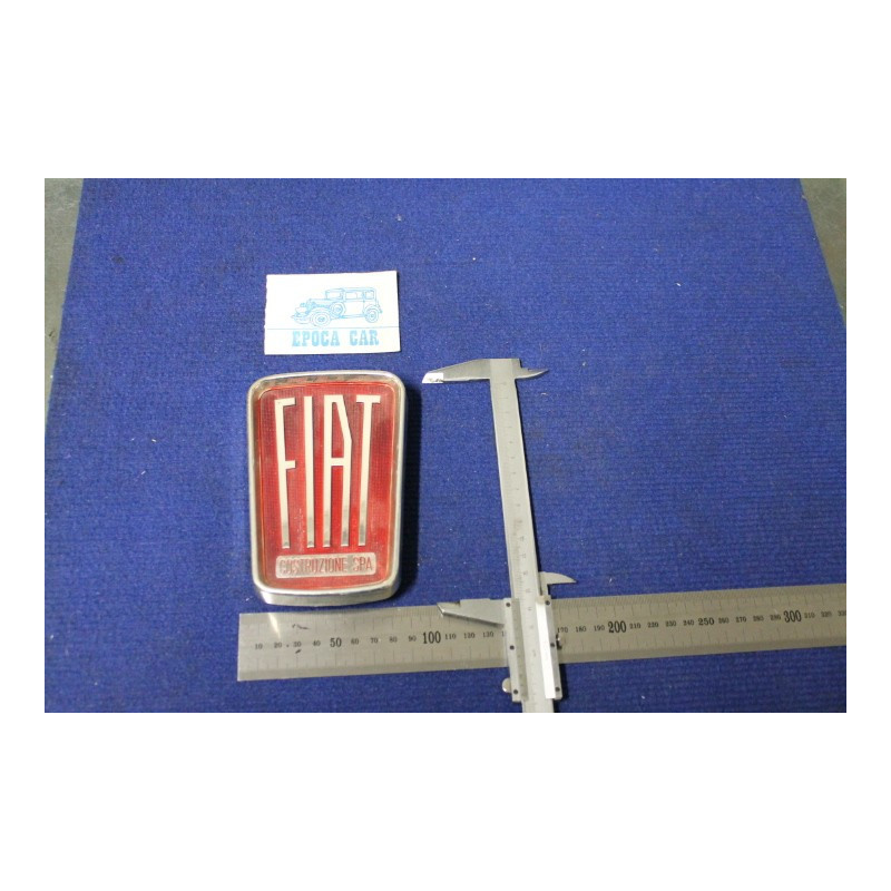 BADGE "FIAT COSTRUZIONE SPA  HEIGHT 135 mm  PLASTIC