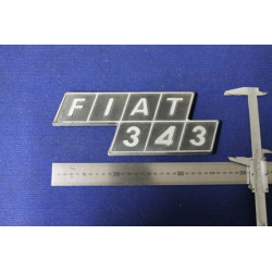 SCRITTA "FIAT 343"  PLASTICA