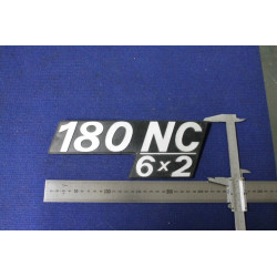 SCRITTA "180 NC 6X2"  PLASTICA