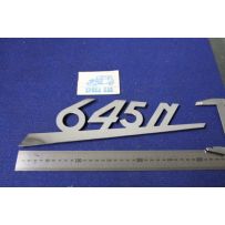 EMBLEM "645 N" METAL CHROME