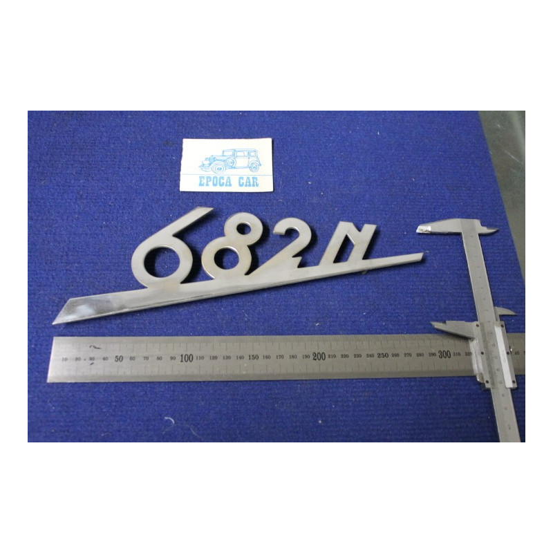 SCRITTA "682 N " METALLO CROMATO