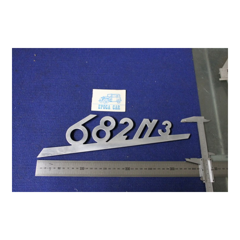 EMBLEM "682 N 3"  ALLUMINIUM