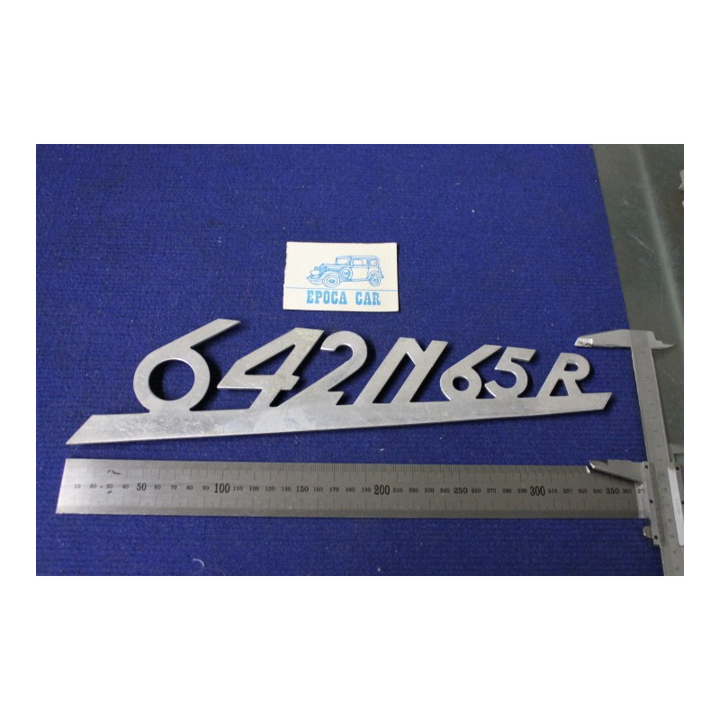 SCRITTA "642 N 65 R"   ALLUMINIO