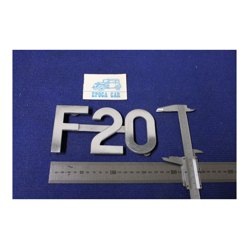 SCRITTA "F 20" METALLO CROMATO