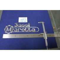 EMBLEM "3 ASSI MAROTTA" METAL CHROME