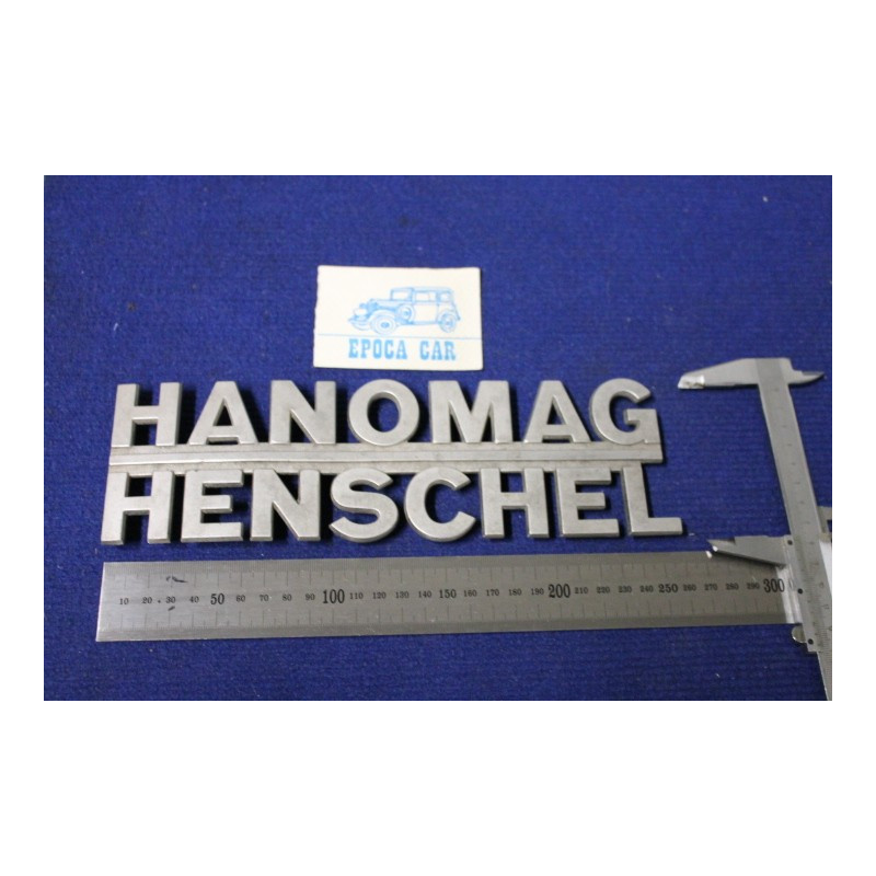 SCRITTA "HANOMAG HENSCHEL"  METALLO OPACO