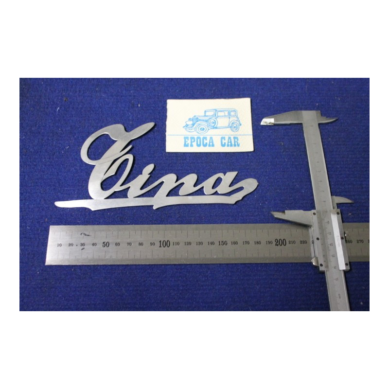 EMBLEM "TINA" METAL CHROME