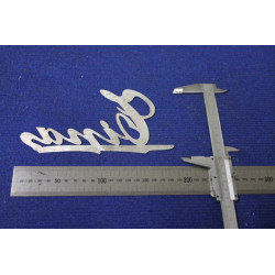EMBLEM "TINA" METAL CHROME