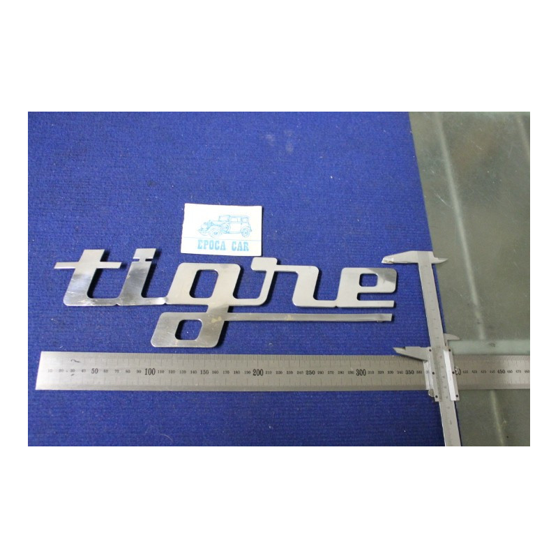 EMBLEM "TIGRE" LENGHT 350 mm METAL CHROME