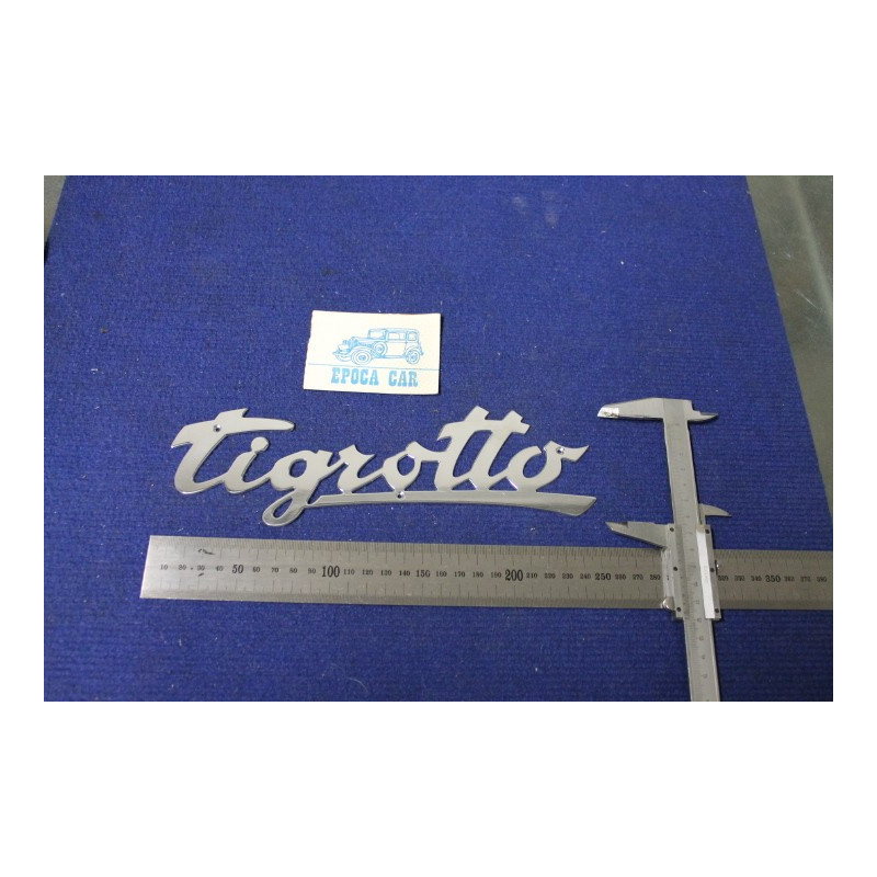 SCRITTA "TIGROTTO"   METALLO CROMATO