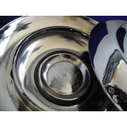 COPPA RUOTA FIAT 1900 GRAN LUCE ATTUALE REPLICA OTTONE CROMATO
