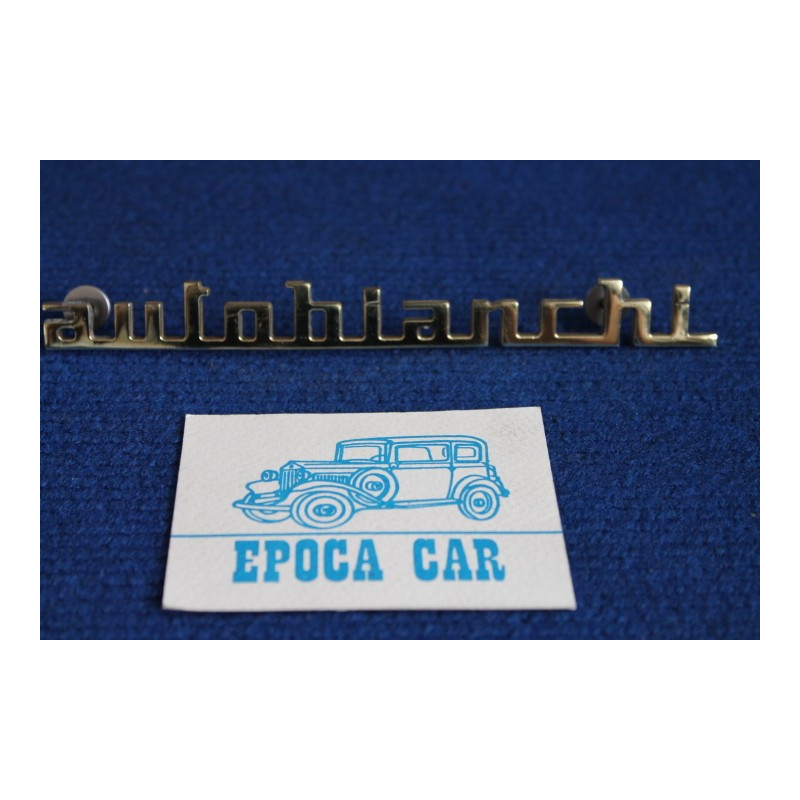 SCRITTA AUTOBIANCHI IN OTTONE PER MASCH. CABRIOLET
