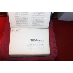 124 SPORT  MECHANICS SPARE PARTS CATALOGUE (1° EDITION 1972)
