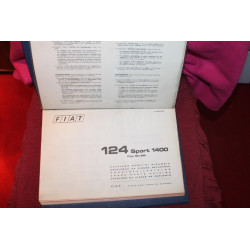 124 SPORT 1400 (BC BS)  CATALOGO PARTI DI RICAMBIO-MECCANICA (2° EDIZIONE 1972)