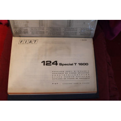 124 SPECIAL T 1600  MECHANICS SPARE PARTS CATALOGUE (1° EDITION 1972)