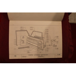 124   BODY SPARE PARTS CATALOGUE (2° EDITION 1967)