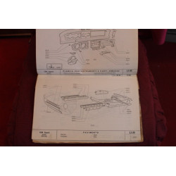 124 SPORT SPIDER  CS  BODY SPARE PARTS CATALOGUE (1° EDITION 1972)