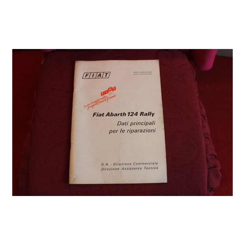 124 RALLY ABARTH   HANDBOOK FOR REPAIRS (1973)