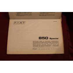 850 SPECIAL   CATALOGO PARTI DI RICAMBIO-CARROZZERIA (2° EDIZIONE 1969)