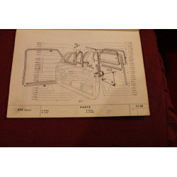 850 SPECIAL  CATALOGO PARTI DI RICAMBIO-CARROZZERIA (1°EDIZIONE 1968)