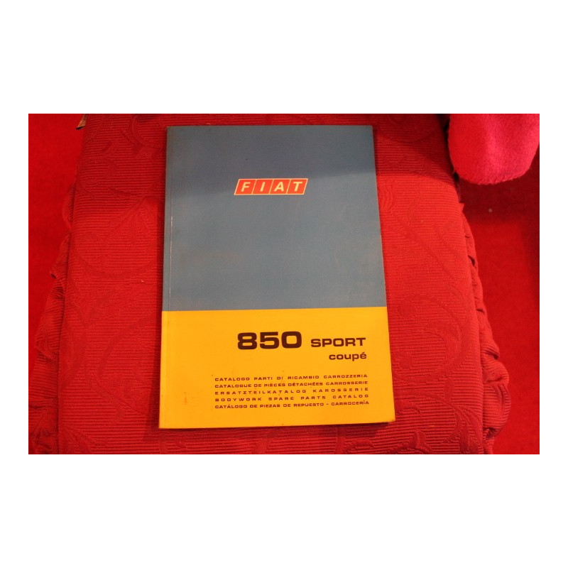 850 SPORT COUPE'    CATALOGO PARTI DI RICAMBIO-CARROZZERIA (1° EDIZIONE 1968)