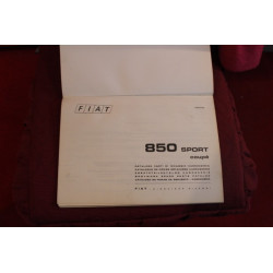 850 SPORT COUPE'    CATALOGO PARTI DI RICAMBIO-CARROZZERIA (1° EDIZIONE 1968)