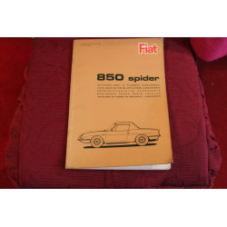 850 SPIDER   CATALOGO PARTI DI RICAMBIO-CARROZZERIA (1° EDIZIONE 1965)