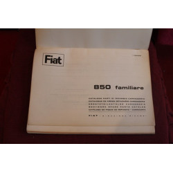 850 FAMILIARE   BODY SPARE PARTS CATALOGUE (1° EDITION 1966)