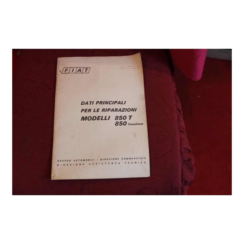 850 T FAMILIARE   HANDBOOK FOR REPAIRS (1972)