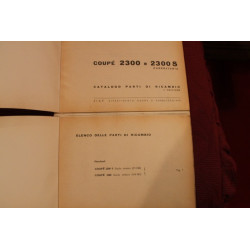 2300  2300 S COUPE'   CATALOGO PARTI DI RICAMBIO-CARROZZERIA (1° EDIZIONE 1962)