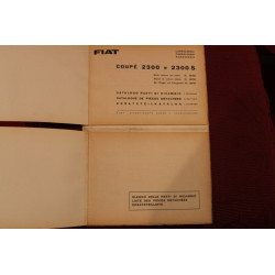 2300  2300 S COUPE'   CATALOGO PARTI DI RICAMBIO-CARROZZERIA (2° EDIZIONE 1964) scritta interna, costola difettosa.