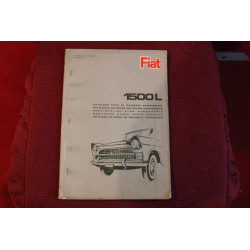 1500 L   CATALOGO PARTI DI RICAMBIO-CARROZZERIA (2° EDIZIONE 1965)