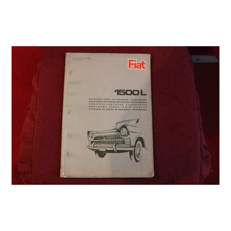 1500 L    BODY SPARE PARTS CATALOGUE (2° EDITIONS 1965)