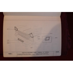 1500 L    BODY SPARE PARTS CATALOGUE (2° EDITIONS 1965)