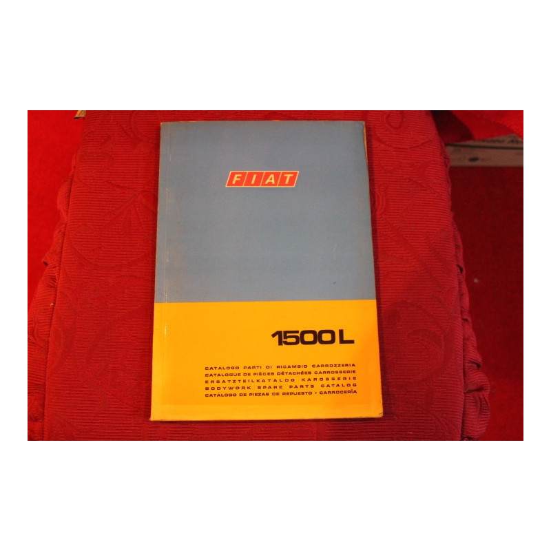 1500 L   CATALOGO PARTI DI RICAMBIO-CARROZZERIA (3° EDIZIONE 1968)