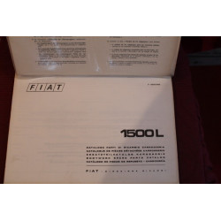 1500 L   BODY SPARE PARTS CATALOGUE (3° EDITION  1968)