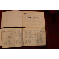 1500  CABRIOLET (118 S)   CATALOGO PARTI DI RICAMBIO-MECCANICA (2° EDIZIONE 1961) costola rovinata