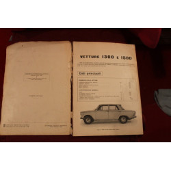 1300/1500    DATI PRINCIPALI E CARATTERISTICHE...(1961)   1° pagina (copertina) quasi staccata