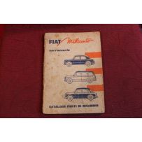 1100 103 E    CATALOGO PARTI DI RICAMBIO-CARROZZERIA (1° EDIZIONE 1957) copertina un pò sporca, interno buono.