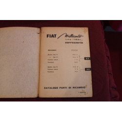 1100 103 E     BODY SPARE PARTS CATALOGUE (1° EDITION 1957) cover a little dirty