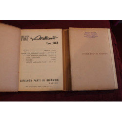 1100 103   MECHANICS SPARE PARTS CATALOGUE (5° EDITION 1956)