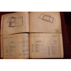 1100 D     BODY SPARE PARTS CATALOGUE (2°EDITION 1964) a little dirty
