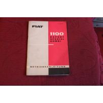 1100 EXPORT SPEZIAL KOMBI   LIBRETTO USO E MANUTENZIONE (IN TEDESCO - AUF DEUTSCH) (12° EDIZIONE 1961)