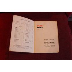 1100 EXPORT SPEZIAL KOMBI   USE AND SERVICE BOOK (IN GERMAN) (12°EDITION 1961)