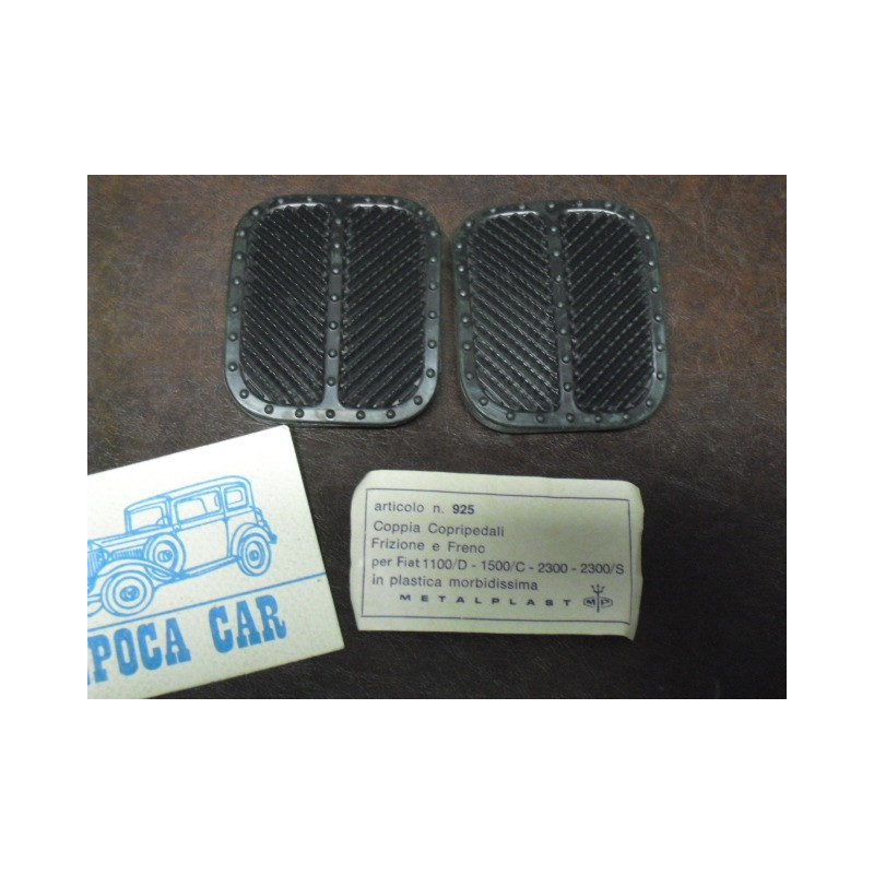 RUBBER PEDAL COVERS 2 PCS FOR FIAT 2300 S 2300 BN  N.O.S.