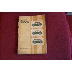 600 D   MECHANICS SPARE PARTS CATALOGUE (1°EDITION 1960)  dirty and cover with defect