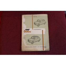 600 D    BODY SPARE PARTS CATALOGUE (2° EDITION 1961)